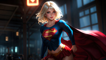 Supergirl Titan, supergirl, superheroes, ai, artwork, digital-art, artstation HD wallpaper
