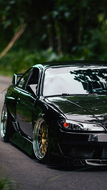 Silvia s15, Jdm, Stance, Car, Black, Static HD phone wallpaper