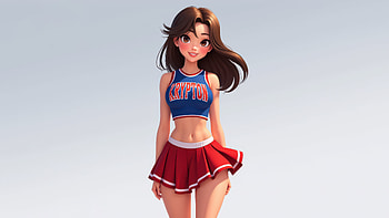 Cheerleader Supergirl, supergirl, superheroes, artwork, digital-art, ai, deviantart HD wallpaper