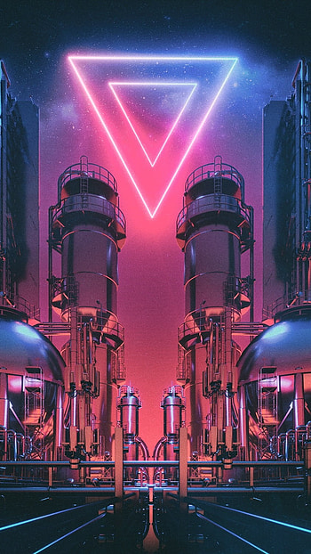 Neon, Building HD phone wallpaper