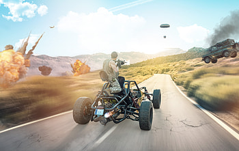 PUBG, airdrop loot, video game HD wallpaper