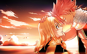 Natsu (Fairy Tail), Anime, Natsu and Lucy, Fairy tail HD wallpaper