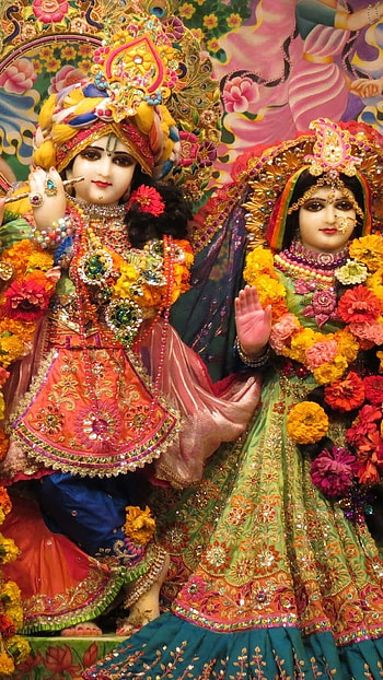 Radha Krishna , Lord Krishna, Goddess Radha HD phone wallpaper