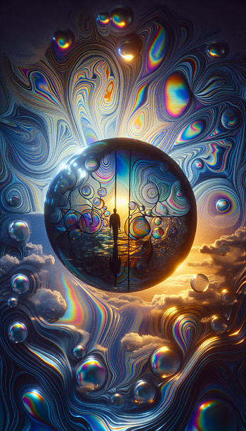 Mindfulness Oasis , mental health, Abstract, surrealism, landscape HD phone wallpaper