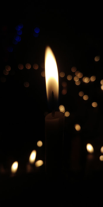 Fire, Dark, Glare, Candle HD phone wallpaper