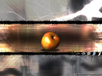 My Apple, golden, apple, 3d, color HD wallpaper