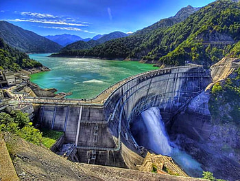Dam in Hills, in hills, cool, , dam HD wallpaper