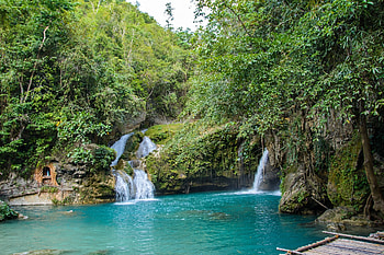 Trendy Kawasan Falls, Beautiful waterfalls, Exciting hikes, Outdoor exploration HD wallpaper