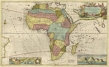 Misc, Map, Africa, Vintage HD wallpaper