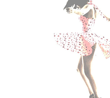 Dance, pink dress, wind, moving, girl HD wallpaper