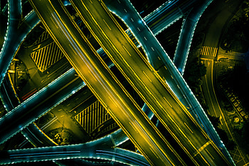 Cities, Road, Neon, Glow HD wallpaper