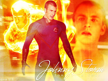 Johnny Storm, fantastic four, chris evans, collage HD wallpaper