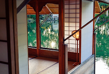 Lake House, japanese, tatami, room, house, japan, oriental, lake HD wallpaper