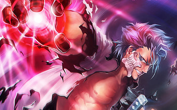 Grimmjow, mask, awesome, bleach, short hair, male, sword, blue eyes, blue hair, demon, spirit, anime, light, cool, weapon, espada, anime boy HD wallpaper