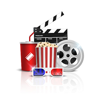 Cinema background concept, Movie theater object, Isolated on white background, Vector illustration HD phone wallpaper