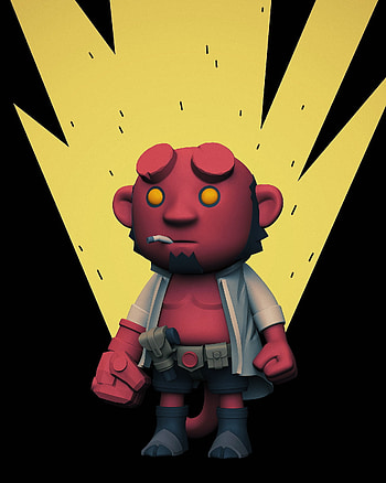 Artwork, Hellboy, superhero HD phone wallpaper