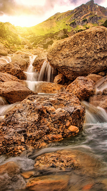 Waterfall wonders, Natural beauty, Majestic view, Serene environment HD phone wallpaper