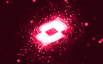 Lotto pink logo, , pink neon lights, creative, pink abstract background, Lotto logo, brands, Lotto HD wallpaper