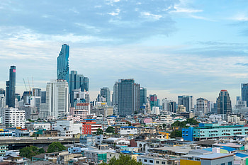 Bangkok Skyline, Skyline der stadt, Bangkok, Stock HD wallpaper