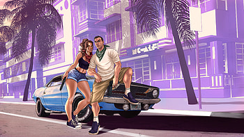 Jason And Lucia Caminos Gta 6, gta-6, gta-vi, gta, games, xbox-games, ps5-games, pc-games, 2026-games, monochrome, black-and-white, artstation, video-games HD wallpaper
