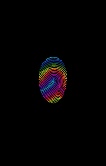 Thumb print, colorful, minimal HD phone wallpaper