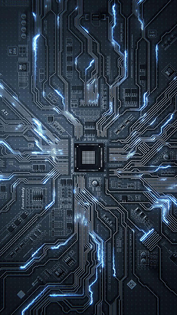 Silver Circuit Board - For Tech, Circuit Board HD phone wallpaper