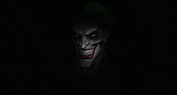 Joker Dark Minimalism , joker, supervillain, superheroes, dark, black HD wallpaper