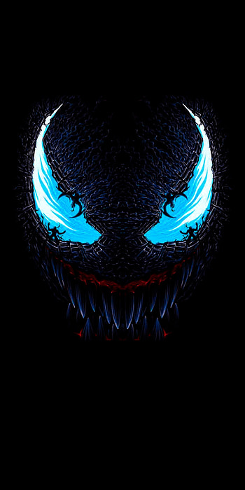 Venom, eye, electric blue HD phone wallpaper
