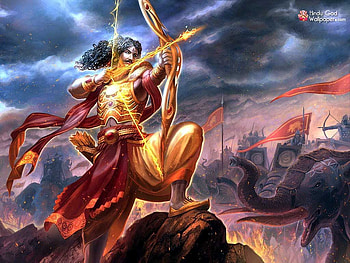 karna mahabharata . Hindu art, Art, Concept art, Arjun Mahabharat HD wallpaper