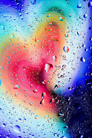 Drops, Macro, Miscellanea, Miscellaneous, Multicolored, Motley, Wet, Gradient HD phone wallpaper