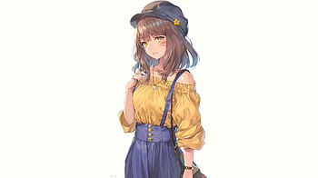 Yellow eyes, anime, cute, Miqo'te, Final Fantasy HD wallpaper