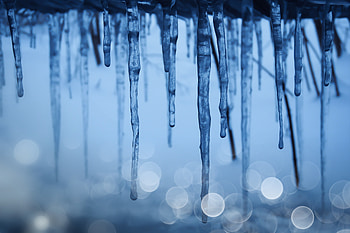 Winter, Ice, Macro, Glare, Frozen, Boquet, Bokeh, Icicles HD wallpaper