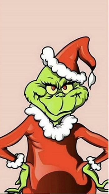 Mr Grinch, red, Christmas, cartoon HD phone wallpaper