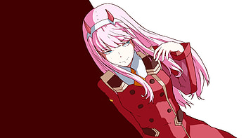 Artwork, anime girl, Darling in the franxx, zero two HD wallpaper