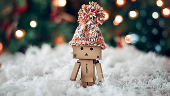 Danbo Christmas, danbo, christmas, celebrations HD wallpaper
