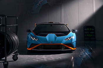 2021 Lamborghini Huracan STO, front-view, sportcar HD wallpaper