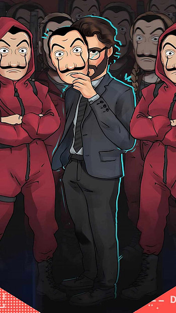 money-heist, heist, money, w1, team, ı HD phone wallpaper