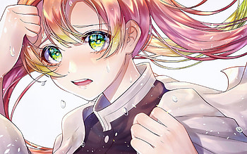 Mitsuri Kanroji, battle, Demon Slayer, protagonist, Demon Slayer Kimetsu no Yaiba, Kanroji Mitsuri, manga, Demon Hunter, Kanroji Mitsuri Kimetsu no Yaiba HD wallpaper