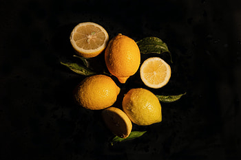Fruits, Food, Lemons, Wet, Citrus HD wallpaper