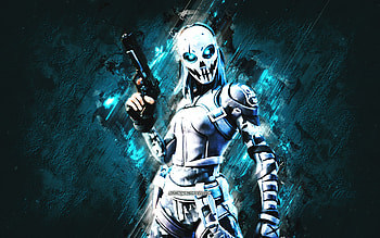 Fortnite Ice Zadie Skin, Fortnite, main characters, blue stone background, Ice Zadie, Fortnite skins, Ice Zadie Skin, Ice Zadie Fortnite, Fortnite characters HD wallpaper