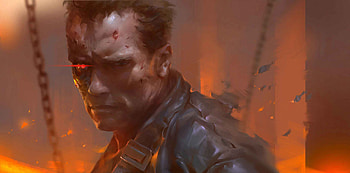 Arnold Schwarzenegger As Terminator Artwork, artist, digital-art, arnold-schwarzenegger, terminator HD wallpaper