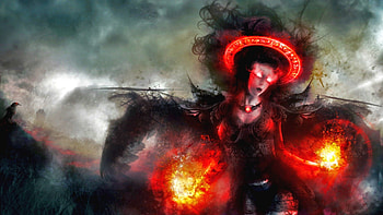 The Spellbinder, magic, fantasy, emo, goth, women, dark HD wallpaper