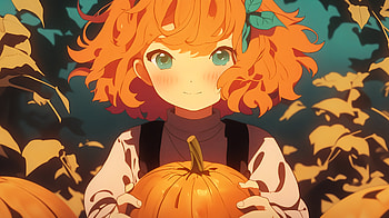 Autumn Enchantment: Anime Halloween Girl - Ultra, Anime, anime girl, anime halloween HD wallpaper