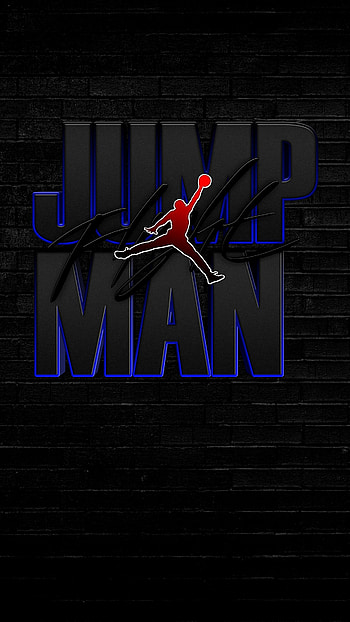 Jumpman, logo, purple HD phone wallpaper