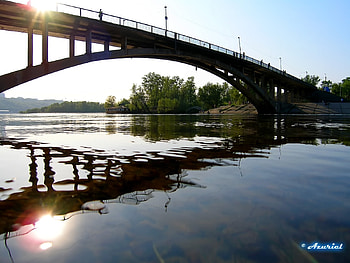 Landscape, Rivers, Bridges HD wallpaper