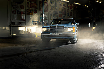 Mercedes-Benz W123, classic luxury car HD wallpaper