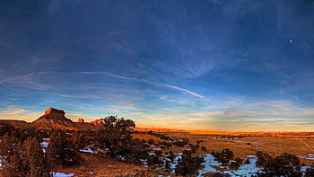 Nature, Sky, Canyon, Sand, Snow, Desert, Patterns, Shrubs HD wallpaper