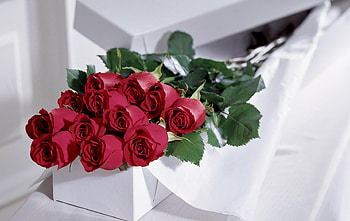 Flowers, Roses, Bouquet, Box, Gorgeous, Chic HD wallpaper