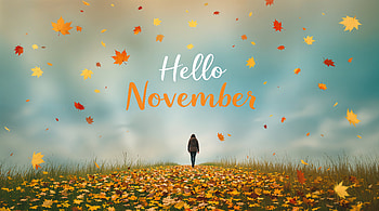 Hello November - Ultra, november, Autumn, leaf, nature HD wallpaper