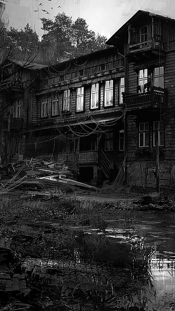 Haunted House, haunted house, halloween, dark, house HD phone wallpaper